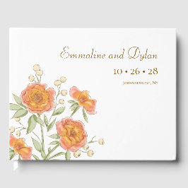 Orangen-Rosen-Hochzeit Gästebuch
