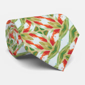 Orangen Rost und Grün Krawatte (Gerollt)