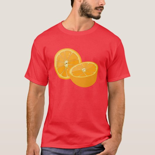 Orangen (rot) T-Shirt (Vorderseite)