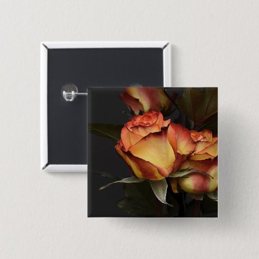 Orangen, Rot und Gelb Button (Vorne & Hinten)