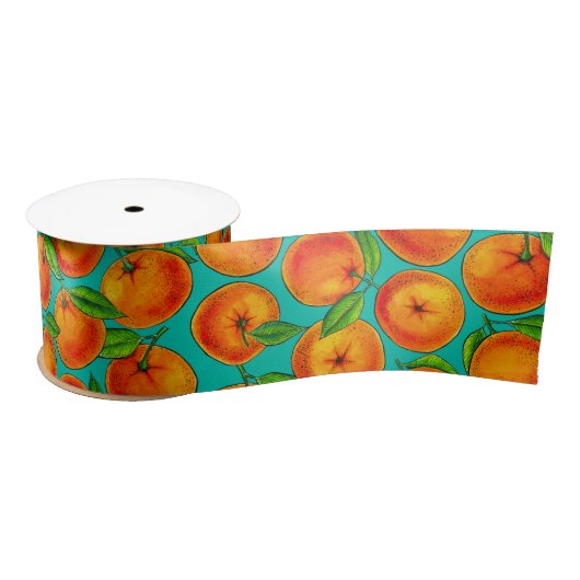 Orangen Satinband (Spule)