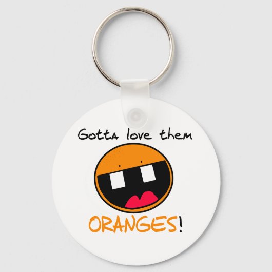 Orangen-Schlüsselanhänger Schlüsselanhänger (Vorderseite)