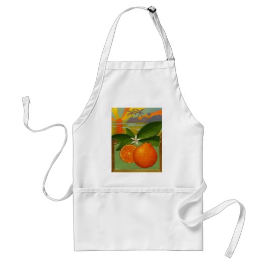 Orangen-Schürze Schürze (Vorne)