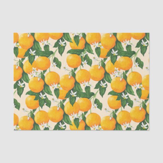 Orangen Seidenpapier (Vorderseite)
