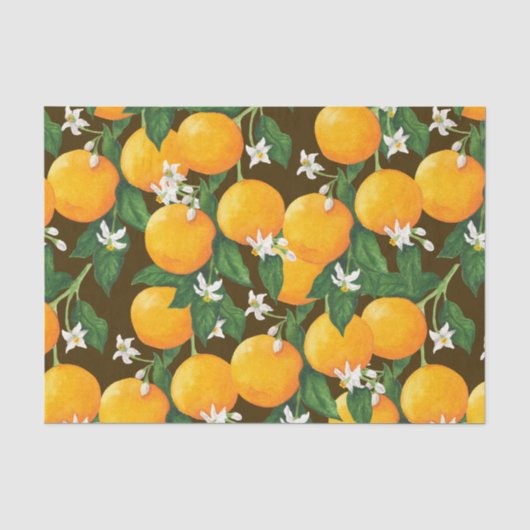 Orangen Seidenpapier (Vorderseite)