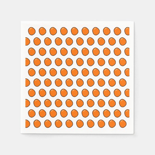 Orangen Serviette (Vorderseite)