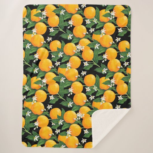 Orangen Sherpadecke (Vorderseite)