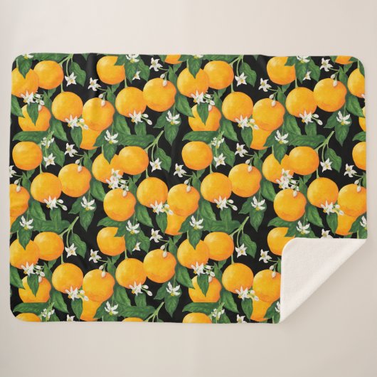 Orangen Sherpadecke (Vorderseite (Horizontal))