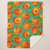 Orangen Sherpadecke (Vorderseite)