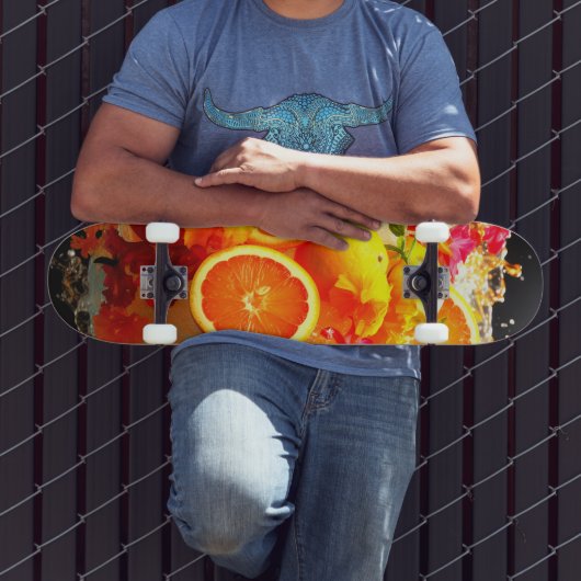 Orangen Skateboard (Außenbereich 3)