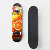 Orangen Skateboard (Vorderseite)