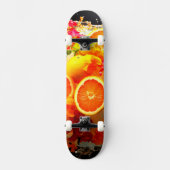 Orangen Skateboard (Vorderseite)