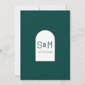 Orangen-Sommerfrüchte botanisches Blattwerk Hochze Einladung (Rückseite)