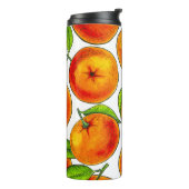 Orangen Thermosbecher (Nach links gedreht)