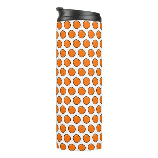 Orangen Thermosbecher (Nach rechts gedreht)
