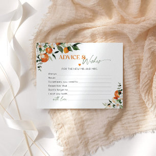 Orangen-Tipps und Wünsche der Bridal-Karte im Haup
