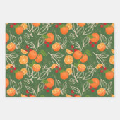 Orangen und Beeren Geschenkpapier Set (Vorderseite 2)