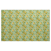 Orangen und Blätter Zitrusfrüchte Muster Stoff (Fat Quarter (45,7 x 55,9 cm))