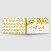 Orangen- und Blumen-Geburtstag Gästebuch (Voll)