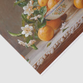 Orangen und Blüten noch lebendig Malerei Dekoupage Seidenpapier (Ausschnitt)