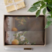 Orangen und Blüten noch lebendig Malerei Dekoupage Seidenpapier (Geschenk)