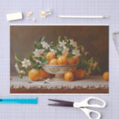Orangen und Blüten noch lebendig Malerei Dekoupage Seidenpapier (Handwerk)