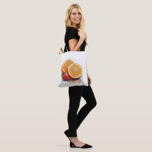 Orangen und Erdbeeren Tasche