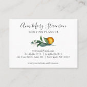 Orangen- und Goldkarte Visitenkarte (Rückseite)