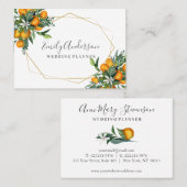 Orangen- und Goldkarte Visitenkarte (Vorne/Hinten)