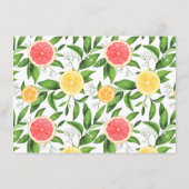 Orangen- und Grapefruitberatung für die Junge Mutt Hinweiskarte (Rückseite)