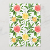 Orangen und Grapefruits Wie alt war die Mama, die  Begleitkarte (Rückseite)