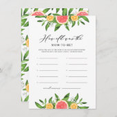 Orangen und Grapefruits Wie alt war die Mama, die Begleitkarte (Vorne/Hinten)