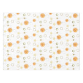 Orangen und Sterne im Wasser auf Beige Tischdecke (Vorderseite (Horizontal))
