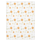 Orangen und Sterne im Wasser auf Beige Tischdecke (Vorderseite)