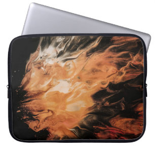 Orangen und Weiß Laptopschutzhülle
