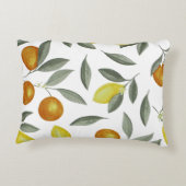 Orangen und Zitronen Dekokissen (Rückseite)