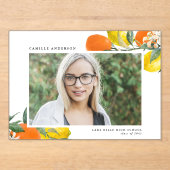 Orangen und Zitronen Foto Abschluss Acryleinladungen (Vorderseite)