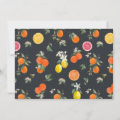 Orangen und Zitronen Foto Abschluss Ankündigung (Rückseite)