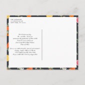 Orangen und Zitronen Foto Abschluss Ankündigungspostkarte (Rückseite)