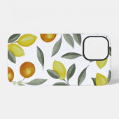 Orangen und Zitronen iPhone Hülle (Rückseite (Horizontal))