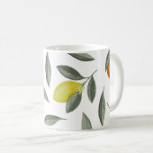 Orangen und Zitronen Kaffeetasse (VorderseiteRechts)