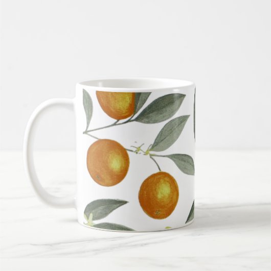Orangen und Zitronen Kaffeetasse (Links)