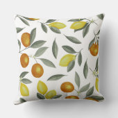 Orangen und Zitronen Kissen (Rückseite)