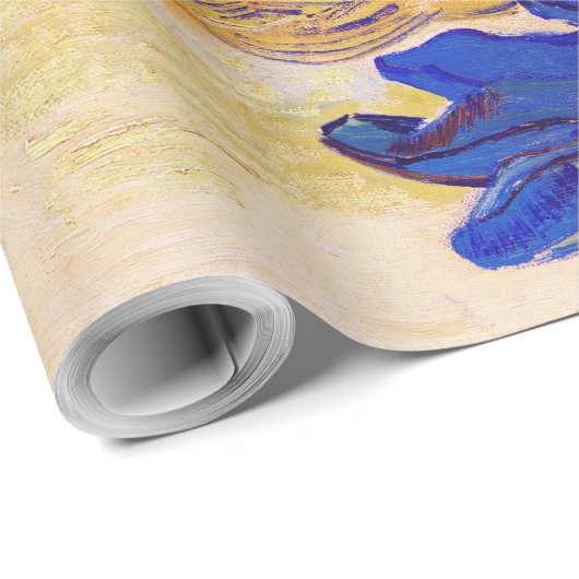 Orangen und Zitronen mit blauen Handschuhen, Van G Geschenkpapier (Rolleneckpunkt)