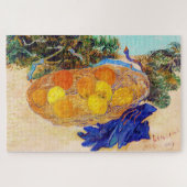 Orangen und Zitronen mit blauen Handschuhen, Van G Puzzle (Horizontal)