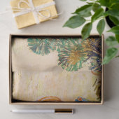 Orangen und Zitronen mit blauen Handschuhen, Van G Seidenpapier (Geschenk)