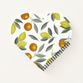 Orangen und Zitronen Notizblock (Rückseite)