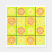 Orangen und Zitronen Papier Napkins Serviette (Vorderseite)