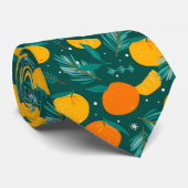 Orangen und Zitronen Winterfrüchte Krawatte (Gerollt)