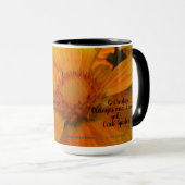 Orangen und Zitronenblanken mit Krebspinne Tasse (VorderseiteRechts)